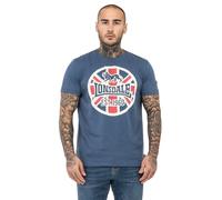 Lonsdale Lunklet T-Shrit, Blu Navy/Ecru/Rosso, XXL Uomo
