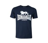 T-shirt Lonsdale Logo a maniche corte blu navy bianco - XL