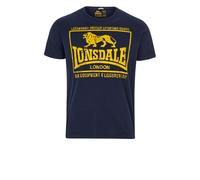 LONSDALE Maglietta blu notte / giallo Uomo LONSDALE XL