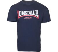 LONSDALE Maglietta blu / rosso ciliegia / bianco Uomo LONSDALE M