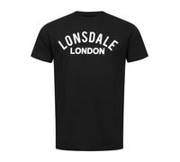 LONSDALE Maglietta 'Bradfield' nero / bianco Uomo LONSDALE XXXL