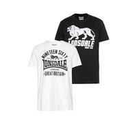 LONSDALE Maglietta 'Bylchan' nero / bianco Uomo LONSDALE 4XL