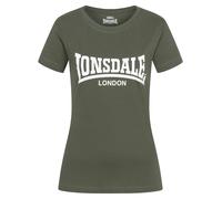 LONSDALE Maglietta 'CARTMEL' oliva / bianco Donna LONSDALE M
