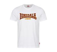 T-shirt Lonsdale Classic a maniche corte bianco nero giallo - S