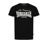 LONSDALE Maglietta 'COLSBROOKE' nero / bianco Uomo LONSDALE XL