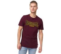 Lonsdale Maglietta da Uomo a Maniche Lunghe Classic Slimfit, Rosso Oxblood, XXXL