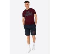 Lonsdale Maglietta da uomo e pantaloncini, vestibilità normale, MAIST, Oxblood/Dark Navy, XL