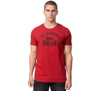 Lonsdale Originale T-Shirt, Marl Rosso/Nero, L Uomo