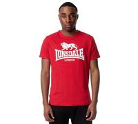 T-shirt Lonsdale St. Erney a manica corta rosso bianco - XL