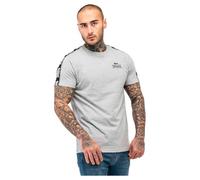 Lonsdale Maglietta da Uomo, vestibilità Normale, BRINDISTER, Marl Grey/Black/White, XXL, 117533