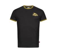 Lonsdale DUCANSBY T-Shirt, Nero/Giallo, L Men's