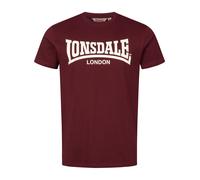 LONSDALE Maglietta 'Fulwood' écru / rosso scuro Uomo LONSDALE XXL