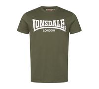 LONSDALE Maglietta 'Fulwood' oliva / bianco Uomo LONSDALE XXXL