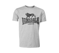 Lonsdale Logo T-Shirt, Marl Grey, XXXXXL Uomo