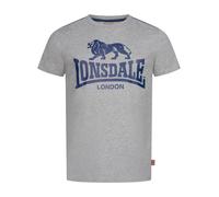 LONSDALE Maglietta 'HENCONNER' navy / grigio Uomo LONSDALE M navy / grigio