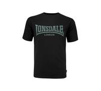 LONSDALE Maglietta 'Kai' grigio / nero Uomo LONSDALE XS grigio / nero