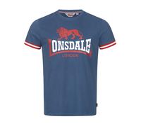 LONSDALE Maglietta 'Kergord' blu colomba / rosso / bianco Uomo - Abbigliamento - Taglie comode - Maglie e T-shirt LONSDALE XL