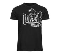 LONSDALE Maglietta 'Langsett' nero / bianco Uomo LONSDALE XS