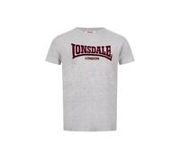 LONSDALE Maglietta marrone scuro / grigio sfumato Uomo LONSDALE M