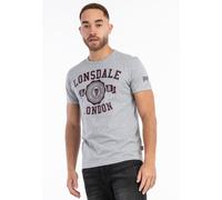 LONSDALE Maglietta 'Murrister' marrone scuro / grigio sfumato Uomo - Abbigliamento - Taglie comode - Maglie e T-shirt LONSDALE XXL