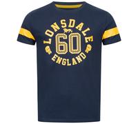 LONSDALE Maglietta navy / giallo Uomo - Abbigliamento - Taglie comode - Maglie e T-shirt LONSDALE M