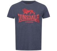 T-shirt Lonsdale Silverhill manica corta blu marino rosso - S