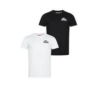 Lonsdale Blairmore Short Sleeve T-shirt 2 Units Bianco M Uomo