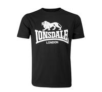 LONSDALE Maglietta nero / bianco Uomo LONSDALE XL