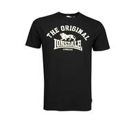 Lonsdale T-Shirt Manica Corta Original, Regular Fit, Nero, XL