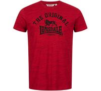 Lonsdale Originale T-Shirt, Marl Red/Black, M Uomo