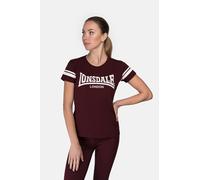 LONSDALE Maglietta rosso vino / bianco, Taglia XXL