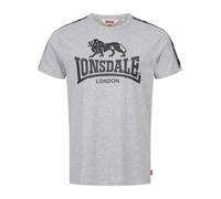 LONSDALE Maglietta 'STOUR' grigio / nero Uomo LONSDALE XXL grigio / nero