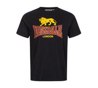 LONSDALE Maglietta 'Taverham' giallo / granatina / nero Uomo LONSDALE XL giallo / granatina / nero