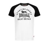 Lonsdale Trenance T-Shirt, Bianco/Nero, L Male-Adulto