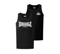 LONSDALE Maglietta 'Tughall' nero / bianco Uomo LONSDALE XXXL
