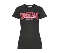 LONSDALE Maglietta 'Tulse' rosa / nero Donna LONSDALE S