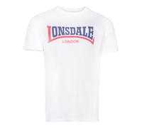 Lonsdale - T-shirt da uomo bicolore White Medium