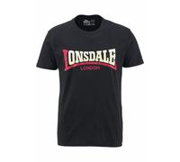 LONSDALE Maglietta 'Two Tone' rosso / nero / bianco Uomo LONSDALE XXL