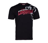 LONSDALE Maglietta 'Walkley' rosso ciliegia / nero / bianco Uomo - Abbigliamento - Taglie comode - Maglie e T-shirt LONSDALE XXL