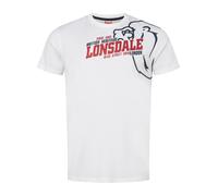 LONSDALE Maglietta 'Walkley' rosso / nero / bianco Uomo LONSDALE XXL