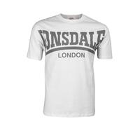 LONSDALE Maglietta 'York' grigio / bianco Uomo LONSDALE XXXL