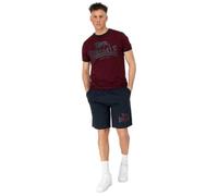 Lonsdale Completo t-shirt e pantaloncini MAIST – vestibilità regolare – Oxblood/Blu navy scuro L