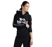 Felpa con cappuccio Lonsdale Dihewyd nero bianco donna - XL