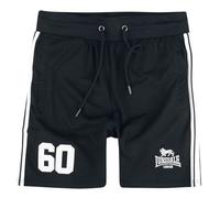 LONSDALE Pantaloni sportivi ' MARWICK ' nero / bianco, Taglia XXL