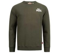 Lonsdale Men Sweatshirt Longridge, Colore:Olive/White, Taglia:L