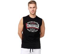Lonsdale Men Tank Top St.Agnes, Taglia:5XL, Colore:Black