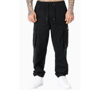 Pantaloni cargo a taglio regolare Lonsdale Mickley Noir L