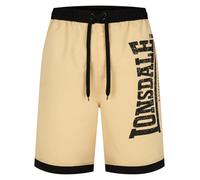 LONSDALE Pantaloncini da bagno 'Clennell' beige chiaro / nero Uomo LONSDALE S