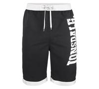 LONSDALE Pantaloncini da bagno 'Clennell' nero / bianco Uomo - Abbigliamento - Moda mare - Pantaloncini da mare LONSDALE XXL
