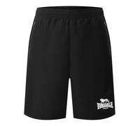 LONSDALE Pantaloncini sportivi da bagno 'Broxfield' nero / bianco Uomo LONSDALE XL